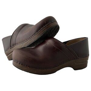 Dansko Professional Clogs Brown Leather Women’s Size EU 41